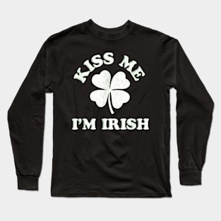 Kiss Me I'm irish, St. Patrick's Day Long Sleeve T-Shirt